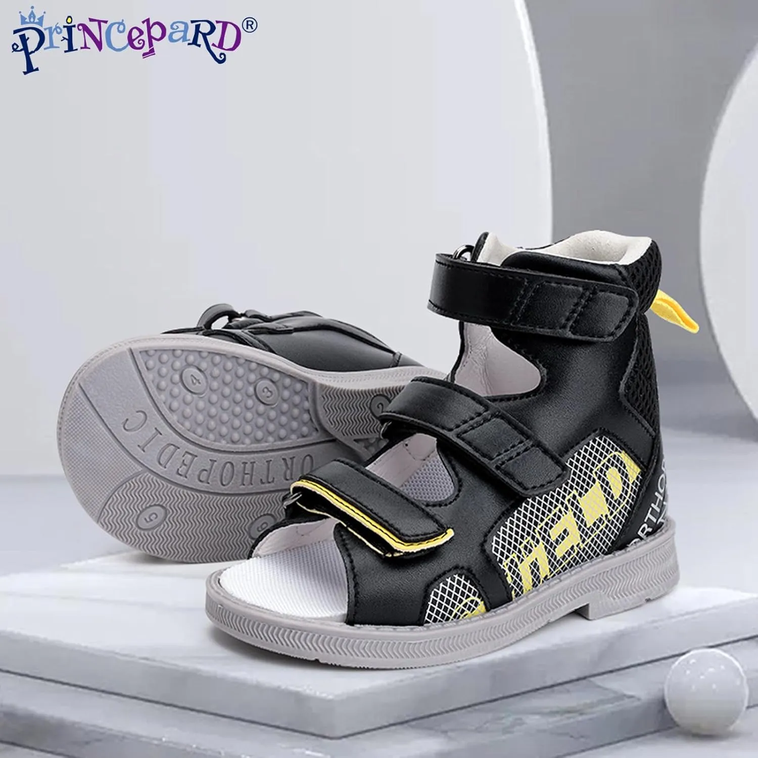 Orthopedic Corrective Sandals for Kids and Toddlers,High-top AFO Shoes with Arch and Ankle Support,Non-slip Soles