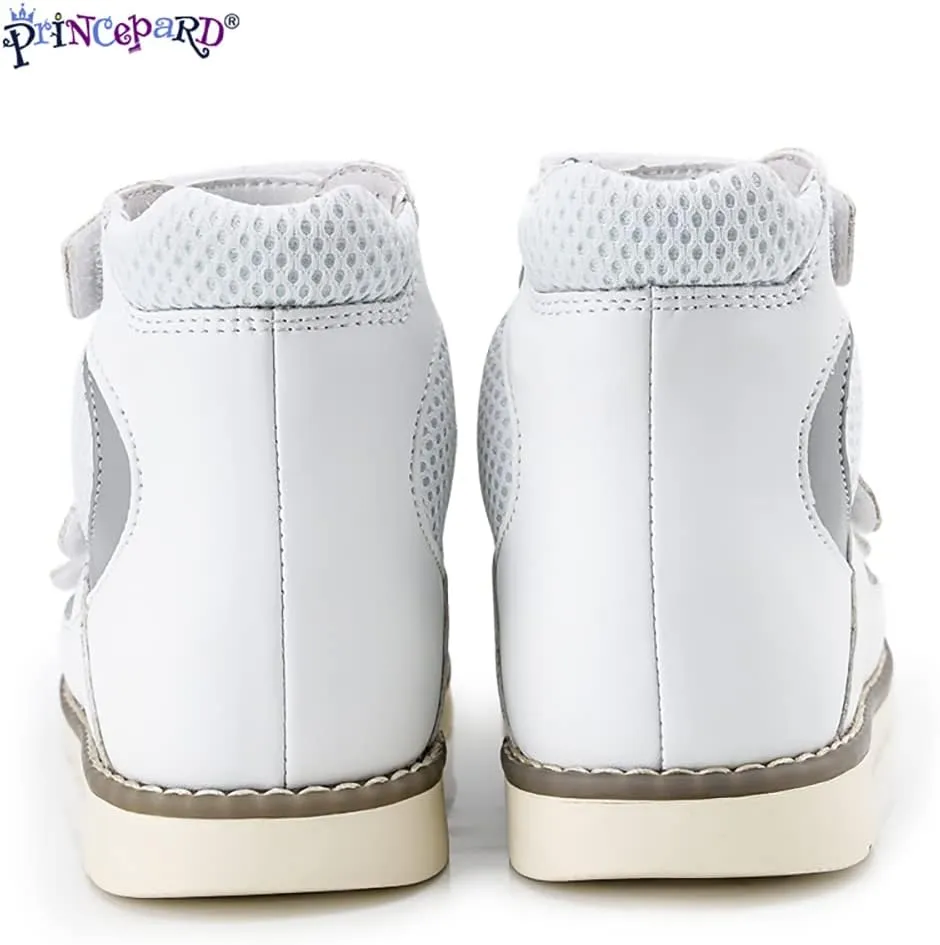 Orthopedic Shoes for Toddlers and Kids, Corrective Summer High Top White Sandals for Children with Arch and Ankle Support