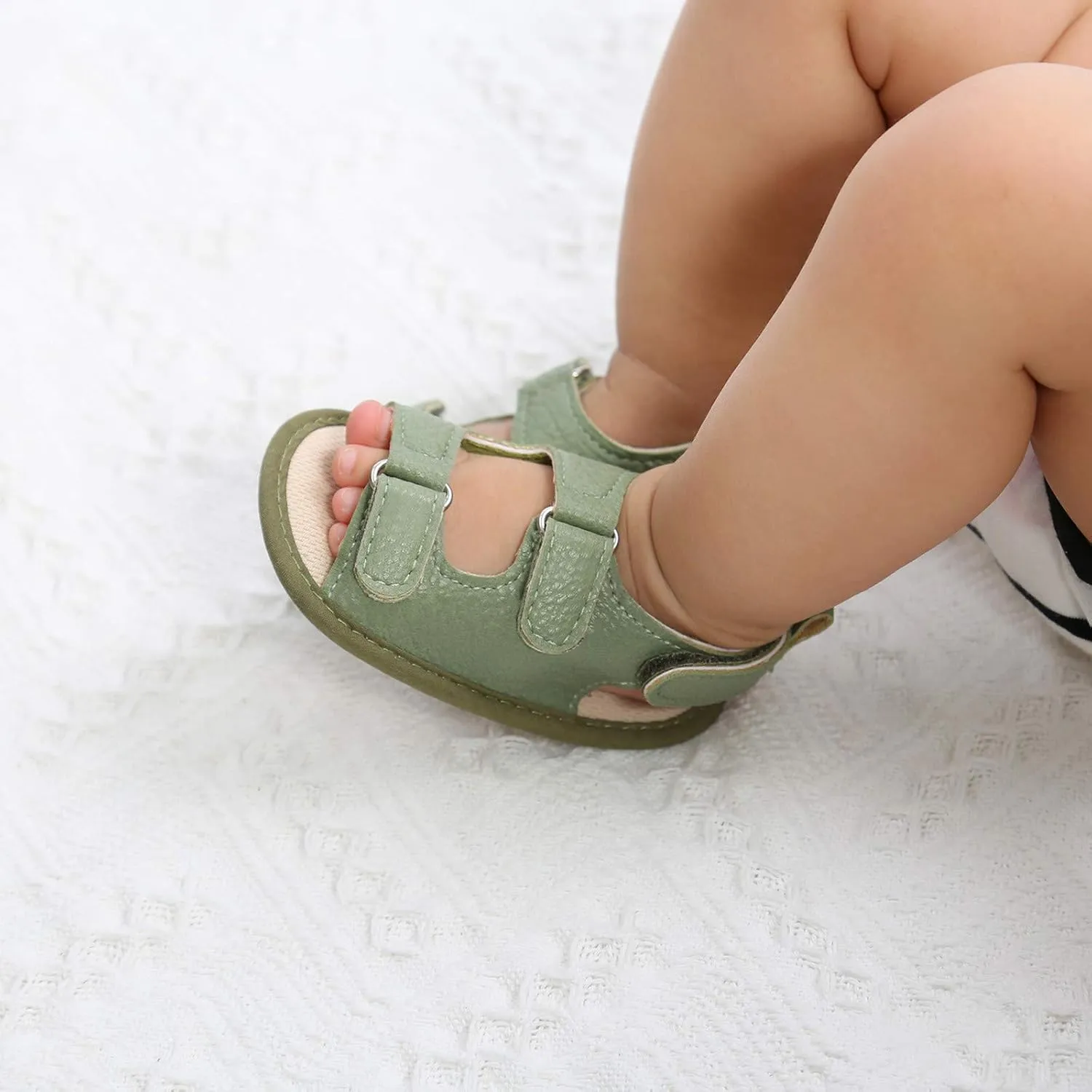 Prewalker Walking Soft Girls Sandals Sole Flat Boys Non-Slip Shoes Baby Rubber Baby Shoes Kids Slide Sandals