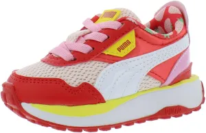 PUMA Cruise Rider Sumr Treats Infant/Toddler Shoes Size 8, Color: White/Red/Pink-White