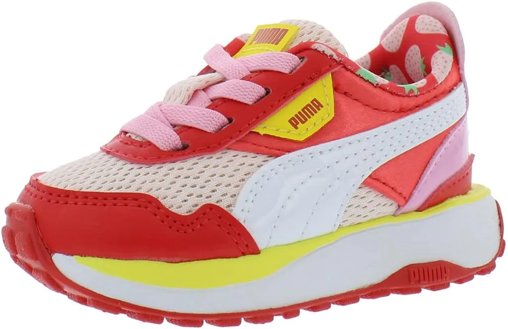 PUMA Cruise Rider Sumr Treats Infant/Toddler Shoes Size 8, Color: White/Red/Pink-White