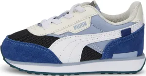 PUMA Shoes Kids Future Rider Splash Alternate Closure Sneaker, 4 US Unisex Toddler, Blue Wash Black White