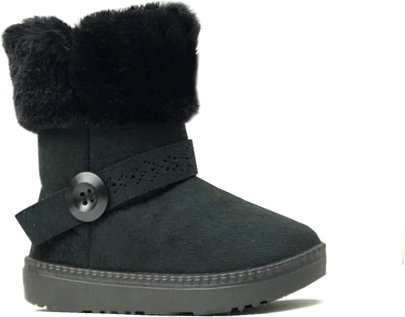 REDVOLUTION Kids Boots Toddler Girls Cute Butterfly Bow | PomPom PU leather Boot (Toddler/Small Kid)