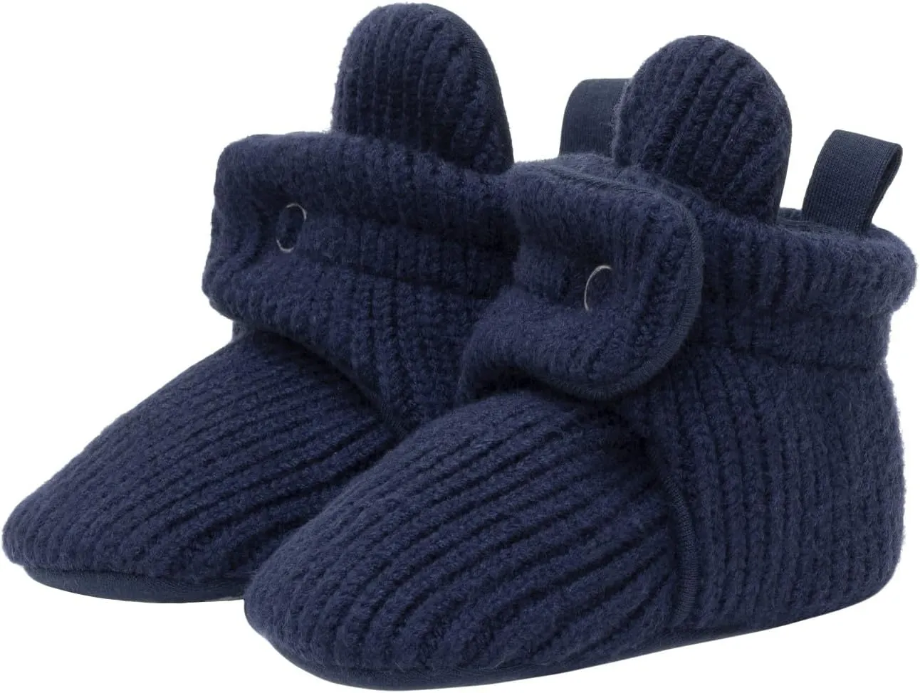 Robeez Baby Girls and Boys Crib Cotton Snap Booties with Slip-Resistant Soles for Infant and Toddler, 0-18 Months