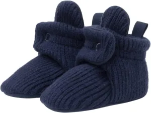 Robeez Baby Girls and Boys Crib Cotton Snap Booties with Slip-Resistant Soles for Infant and Toddler, 0-18 Months