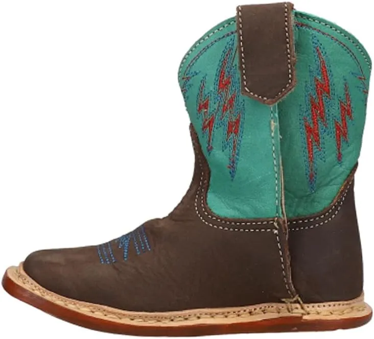 ROPER Infant Girls Cowbabies Cactus Square Toe Casual Boots Ankle - Pink