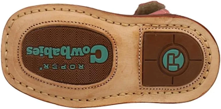 ROPER Western Boots Girls Cowbabies Cactus Tan 09-016-7912-1364 TA
