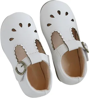 sandal Sandals Spring/Summer Solid Soft Sole Hollow Metal Buckle Walking Shoes Party Birthday School