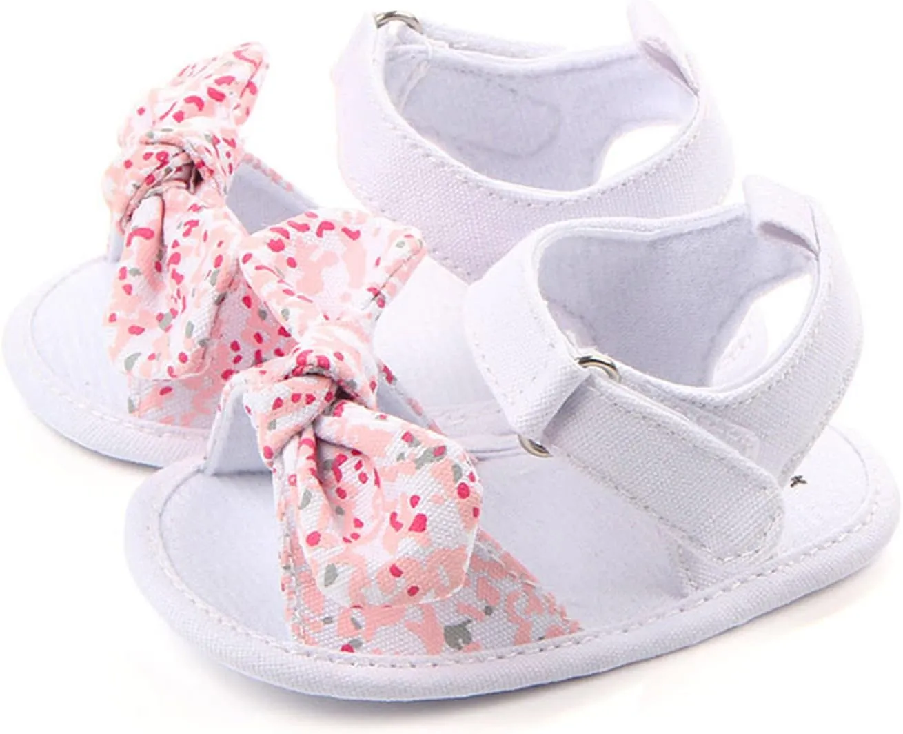Sandals Boys Girls Baby Sole Shoes Walking Rubber Summer Non-Slip Soft Bow Flat Baby Shoes Boys Flip Flops Size 5
