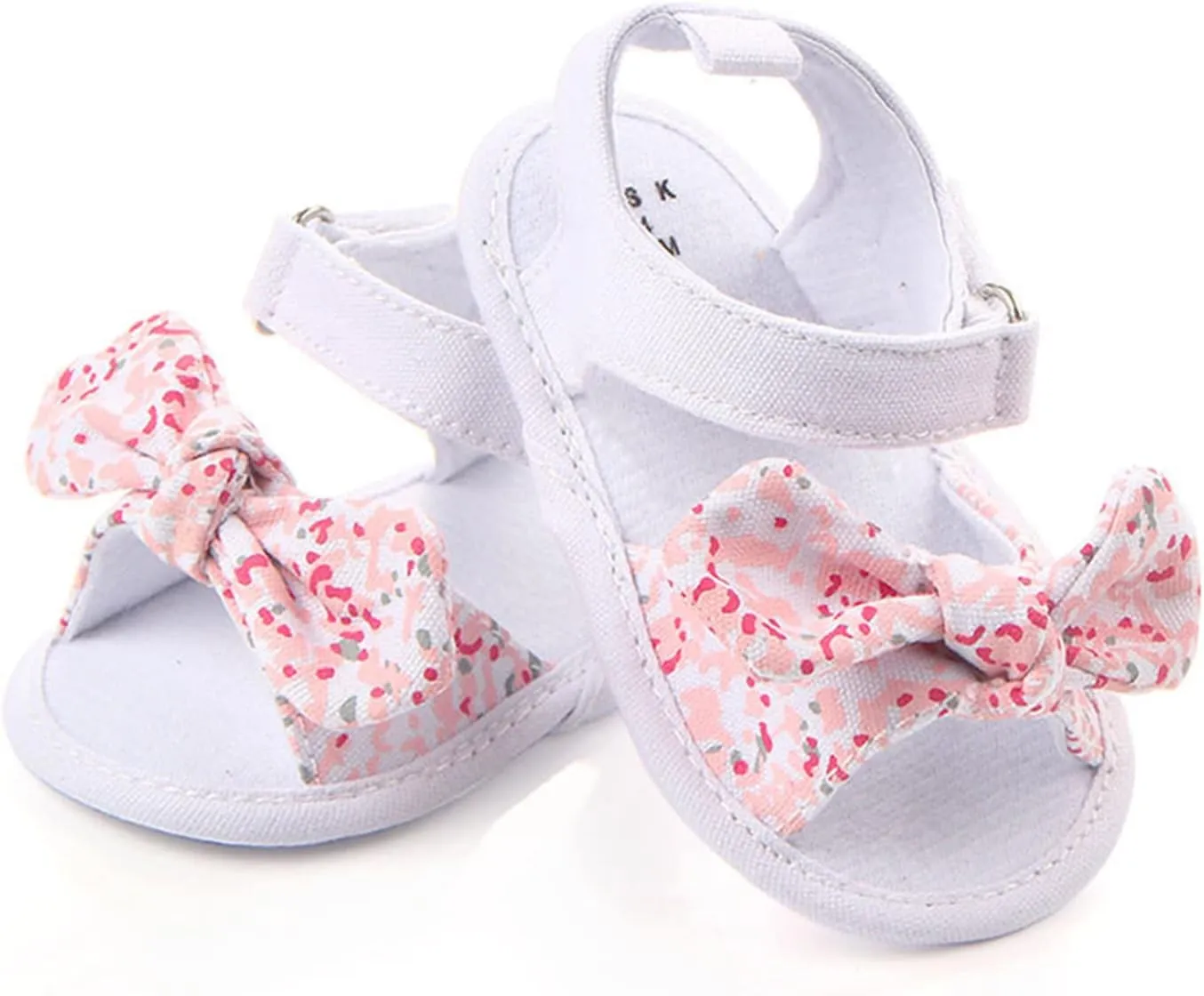 Sandals Boys Girls Baby Sole Shoes Walking Rubber Summer Non-Slip Soft Bow Flat Baby Shoes Boys Flip Flops Size 5