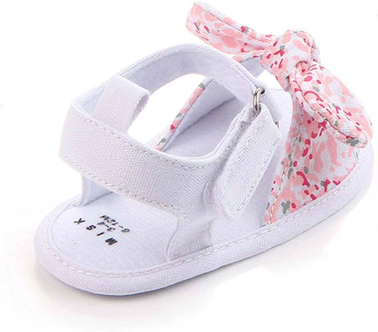 Sandals Boys Girls Baby Sole Shoes Walking Rubber Summer Non-Slip Soft Bow Flat Baby Shoes Boys Flip Flops Size 5