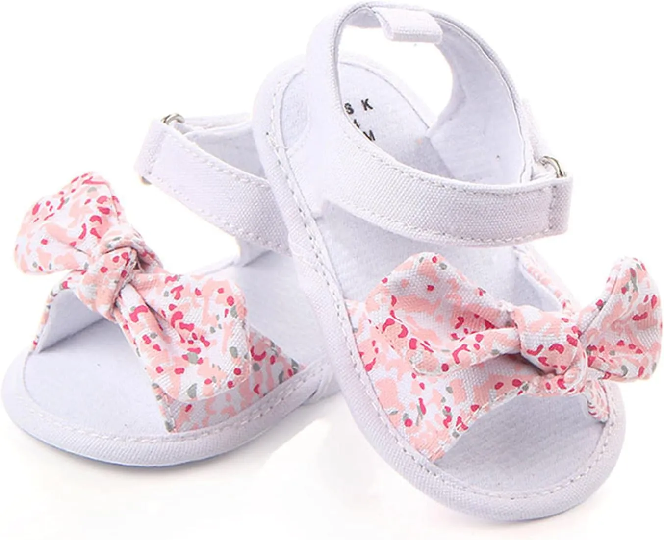 Sandals Boys Girls Baby Sole Shoes Walking Rubber Summer Non-Slip Soft Bow Flat Baby Shoes Boys Flip Flops Size 5