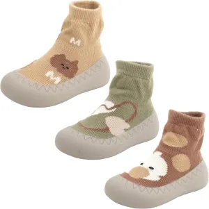 SEAUR - Baby Floor Sock Shoes Toddller Boy Girl Winter First Walking Shoes Newborn Cotton Warm Slippers Non Slip Indoor Sock