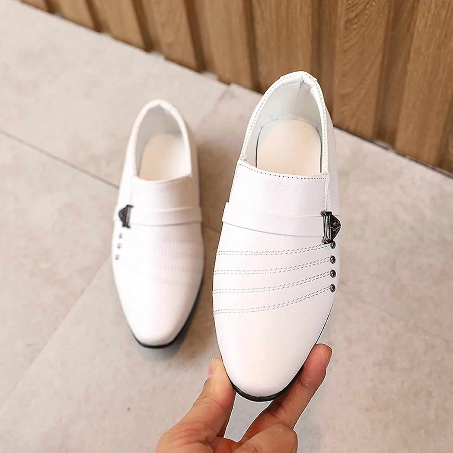 sfdgfhyf 3-13Years Leather Shoes Boys Perform Children Student Baby Style Casual British Toddler Boy's Shoes