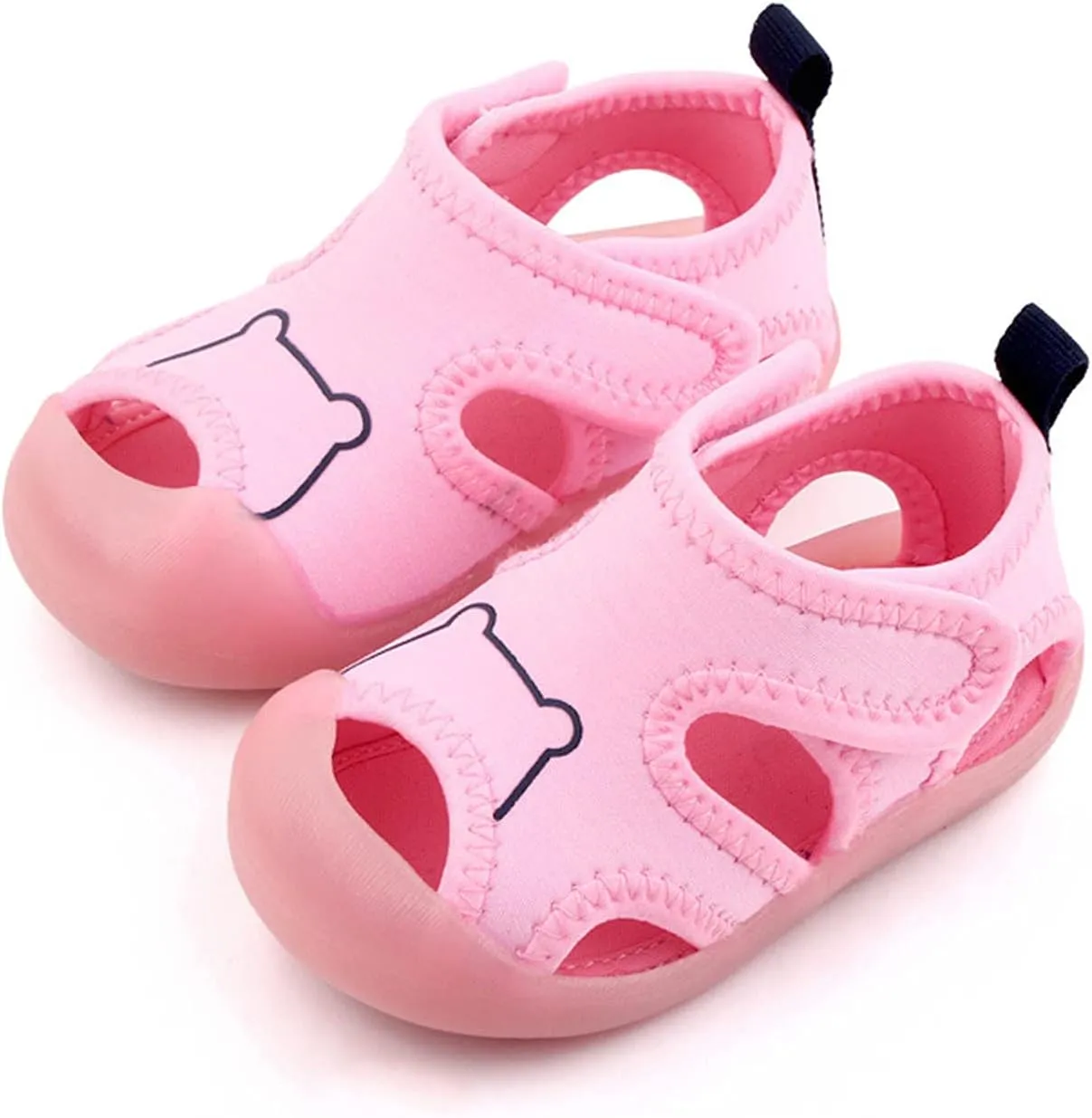 Shoes Boy Kids Bear Soft Sole Rubber Sandals Sneaker Flat Walking Non-Slip Girls Baby Shoes Girls Gold Sandal