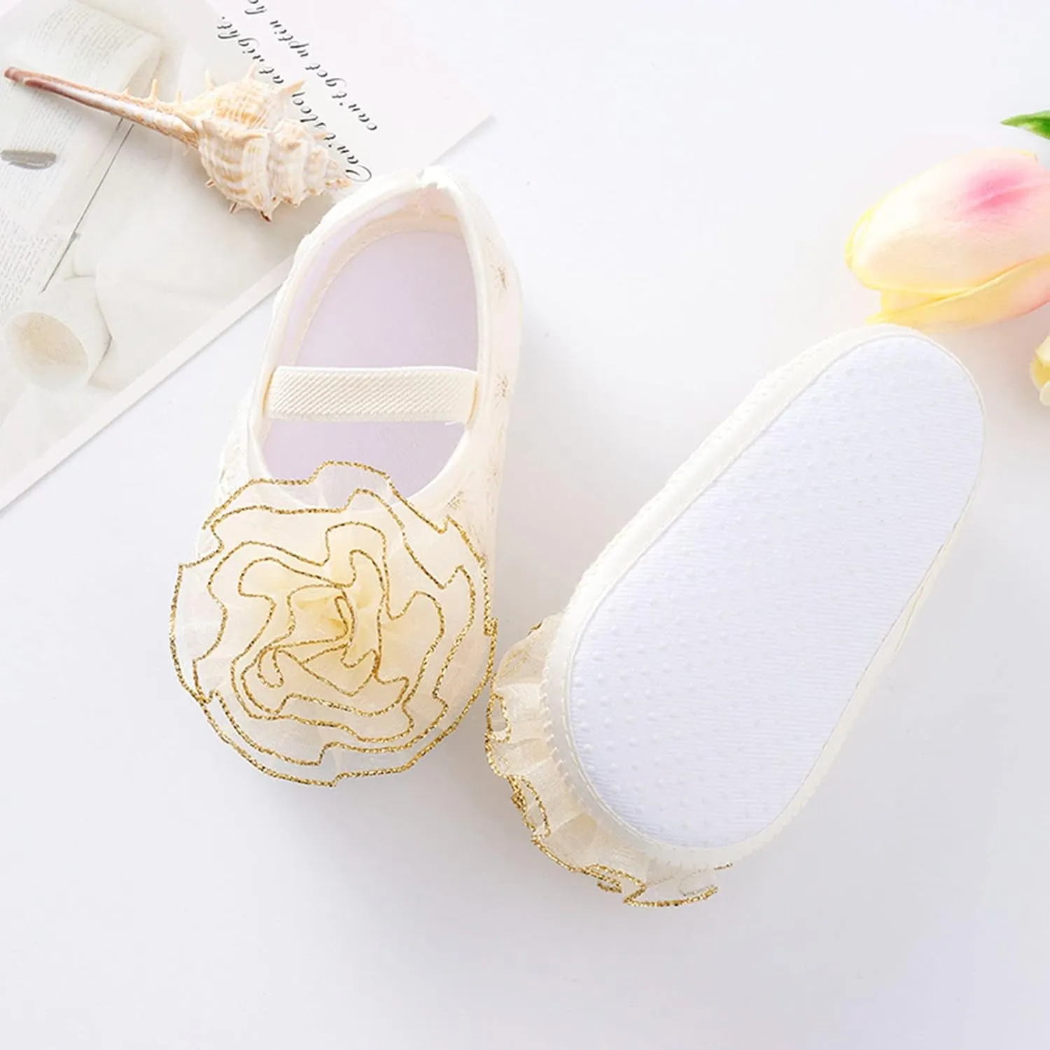 Shoes for 10 Year Old Girls Shoes Shoes Little Child Sole Princess Toddler Flowers Shoes Soft Cute Baby Wrestling Shoes