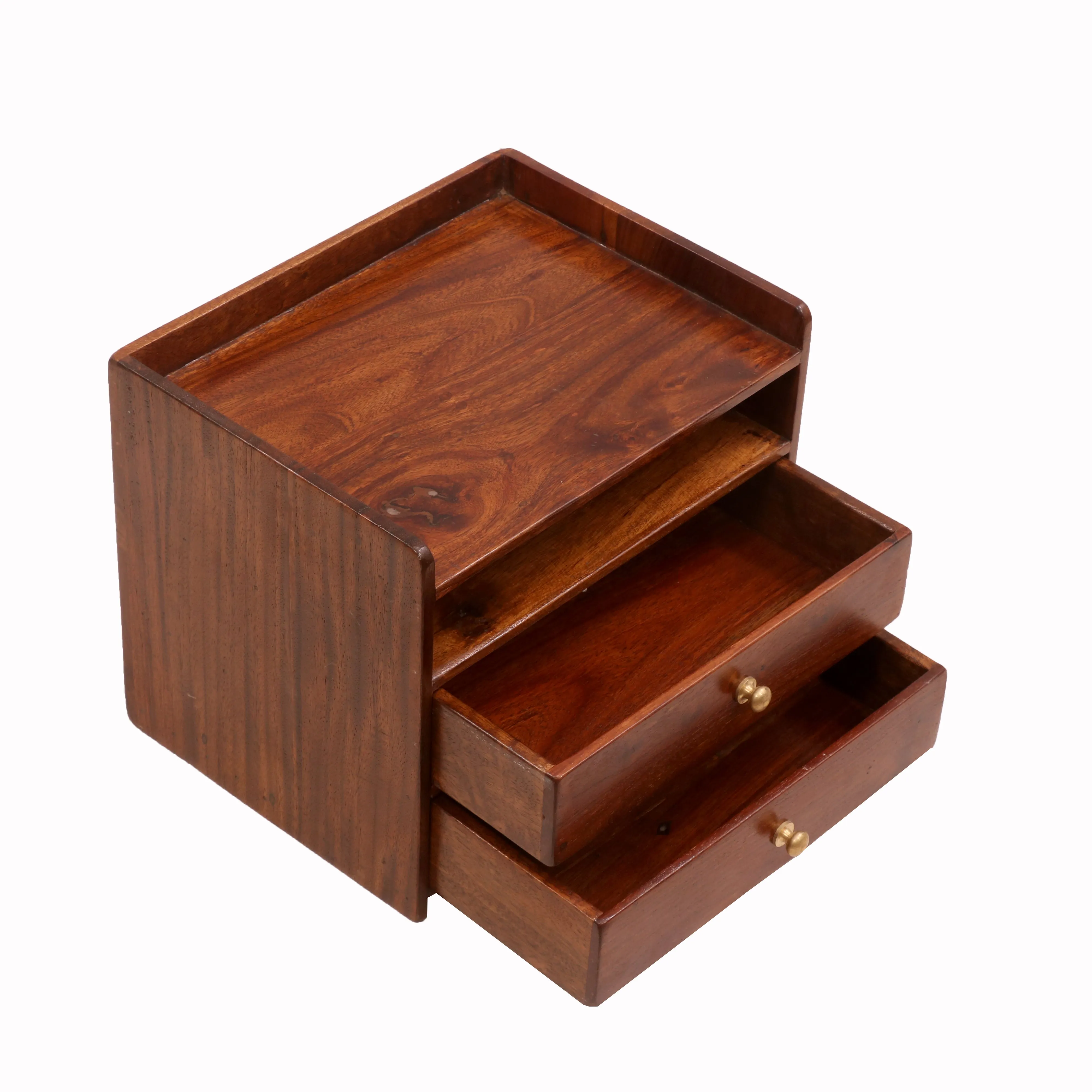 Sleek Wooden Desk Organizer