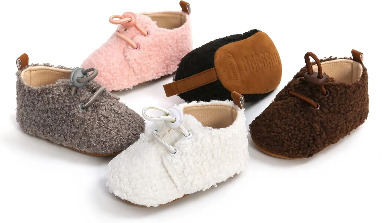 SOFMUO Unisex Baby Girl Boy Slippers Lightweight Non-Slip Indoor Moccasins House Shoes Toddler Booties