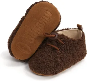 SOFMUO Unisex Baby Girl Boy Slippers Lightweight Non-Slip Indoor Moccasins House Shoes Toddler Booties