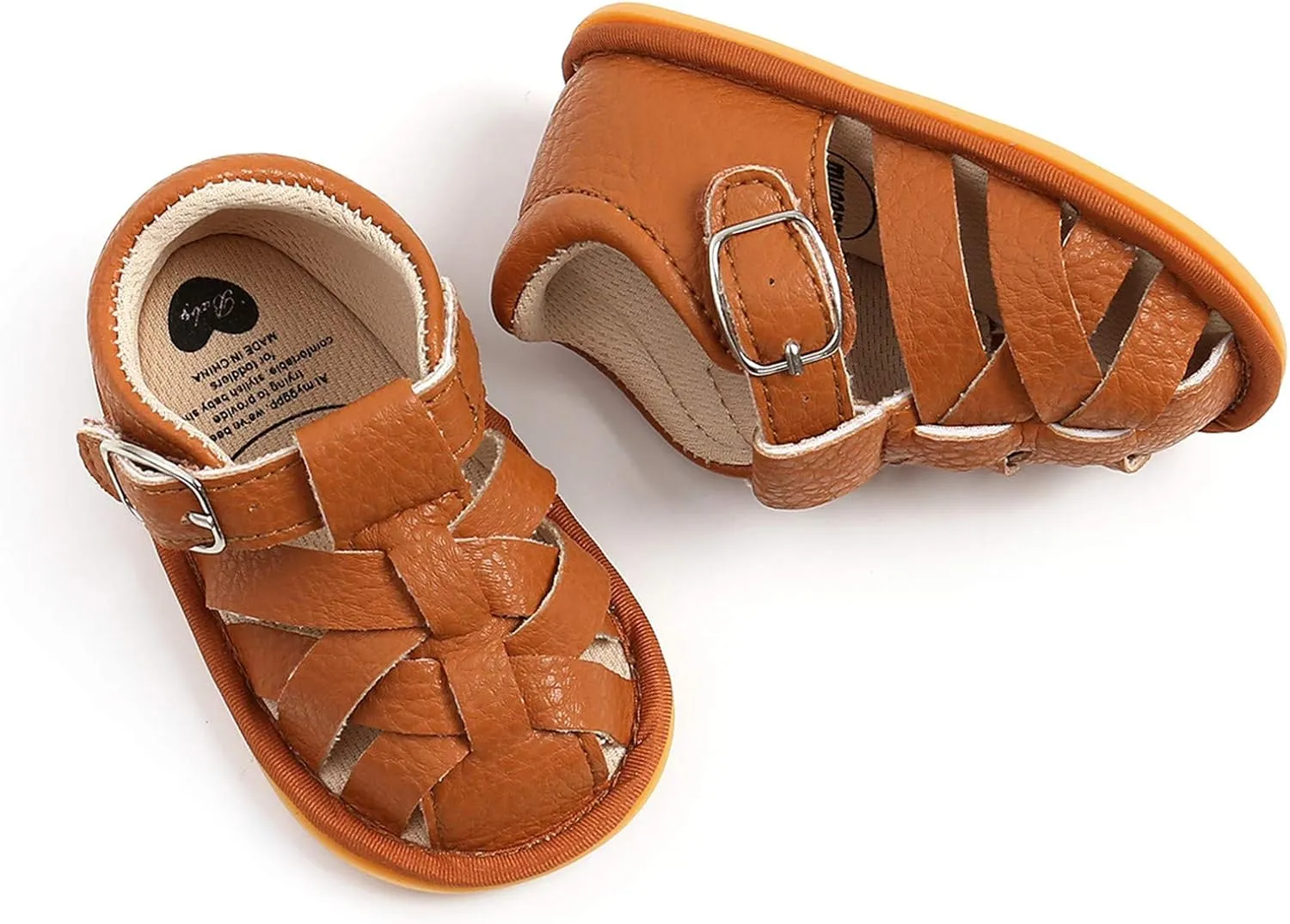 Soft Rubber Girls Flat Sandals Walking Shoes Baby Boys Non-Slip Sole Summer Baby Shoes Stand Alone Slides for Kids