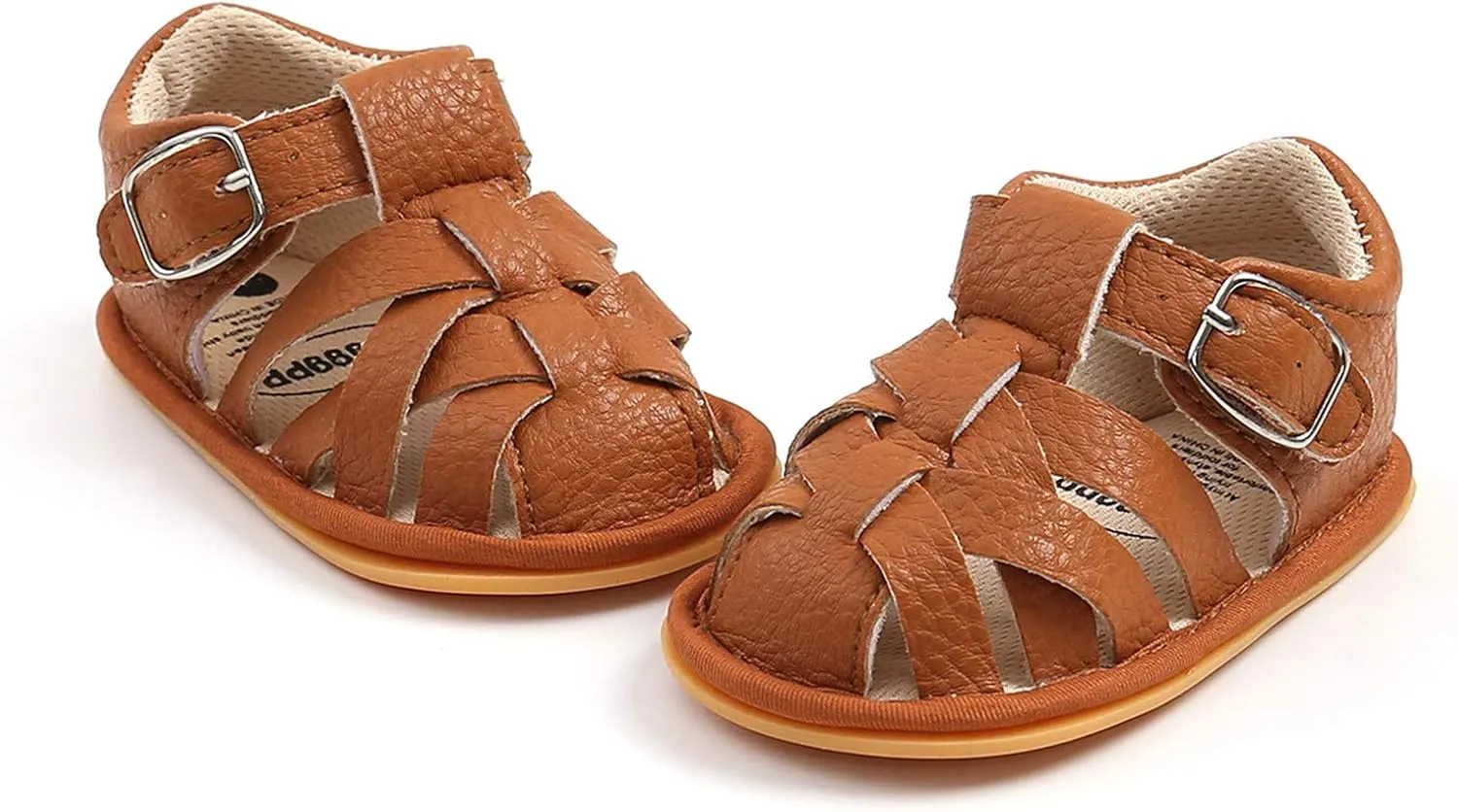 Soft Rubber Girls Flat Sandals Walking Shoes Baby Boys Non-Slip Sole Summer Baby Shoes Stand Alone Slides for Kids
