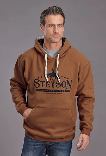 Stetson Orange Sueded Horserider & Stars Hoodie 0562-0926