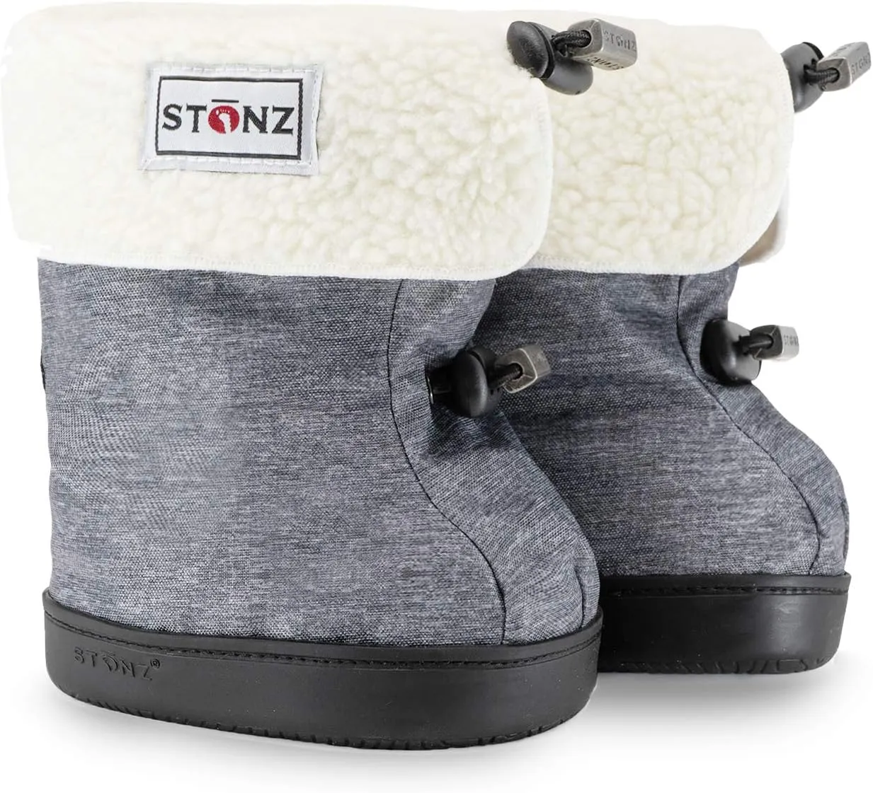Stonz Bootie Liners Insert - Cold Weather Fleece Shoe Inserts- Cozy, Lightweight Inserts With Extra-Protection