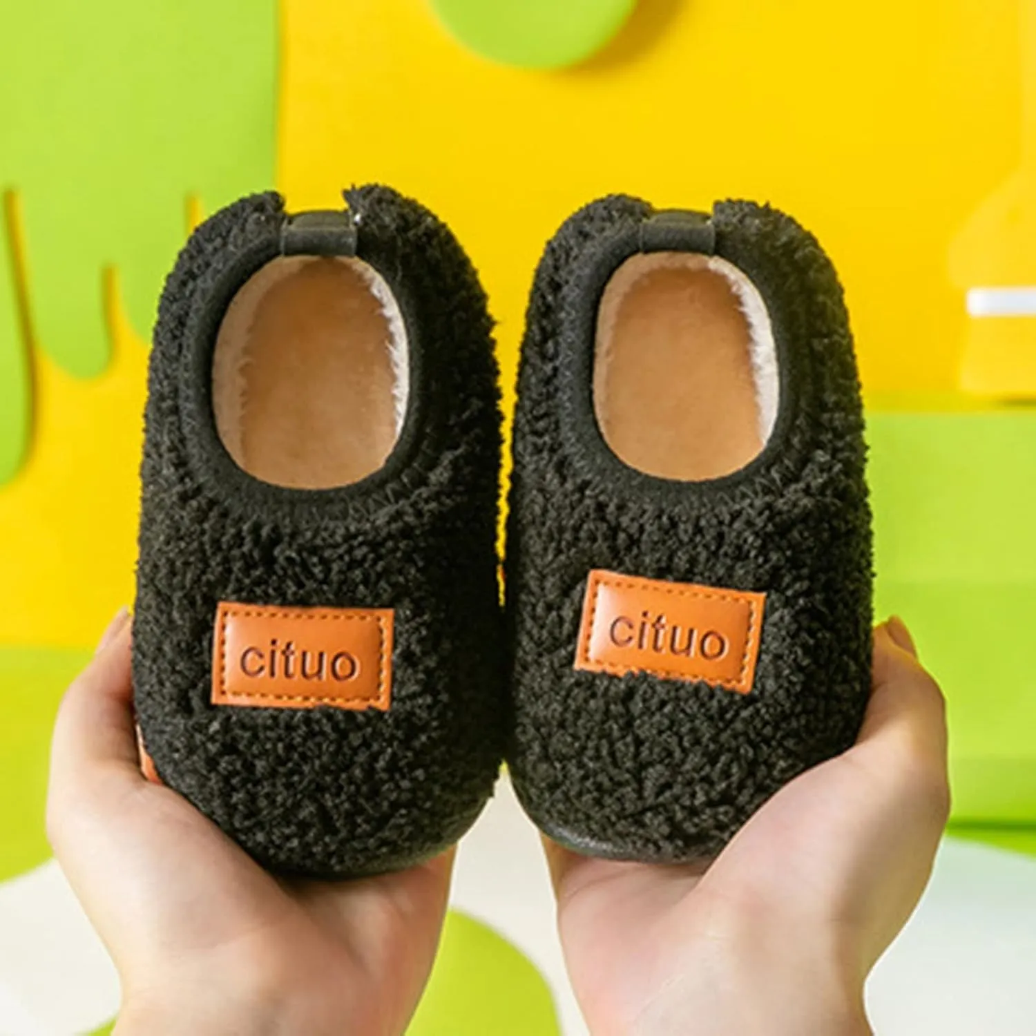 Toddler Girl Cute Shoes Childrens Girl Cotton Shoes Solid Color Fashion Soft Sole Winter Soft Bottom Walking Shoes