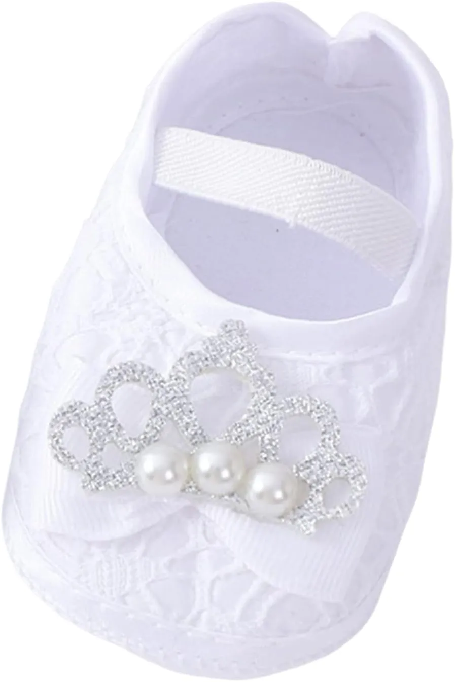 Toddler Girl Fall Shoes Baby Shoes Fashion Soft Sole Toddler Shoes Pearl Dress Flower Light Up Shoes for Toddler