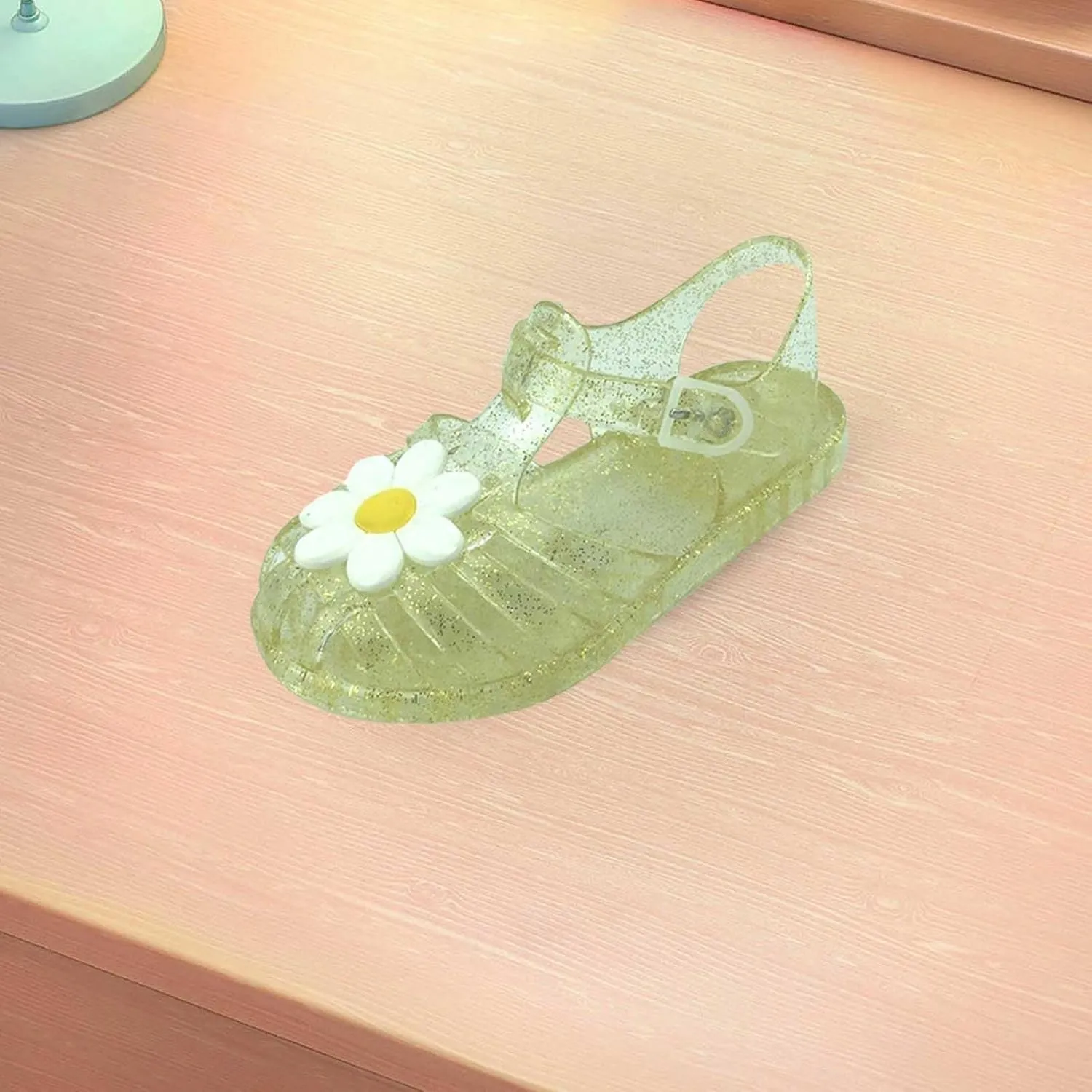 Toddler Girl Sandal Toddler Girls Shoes Breathable Shoes Flower Patterned Baby Soft Shoe Covers Beach Sandals for Girls