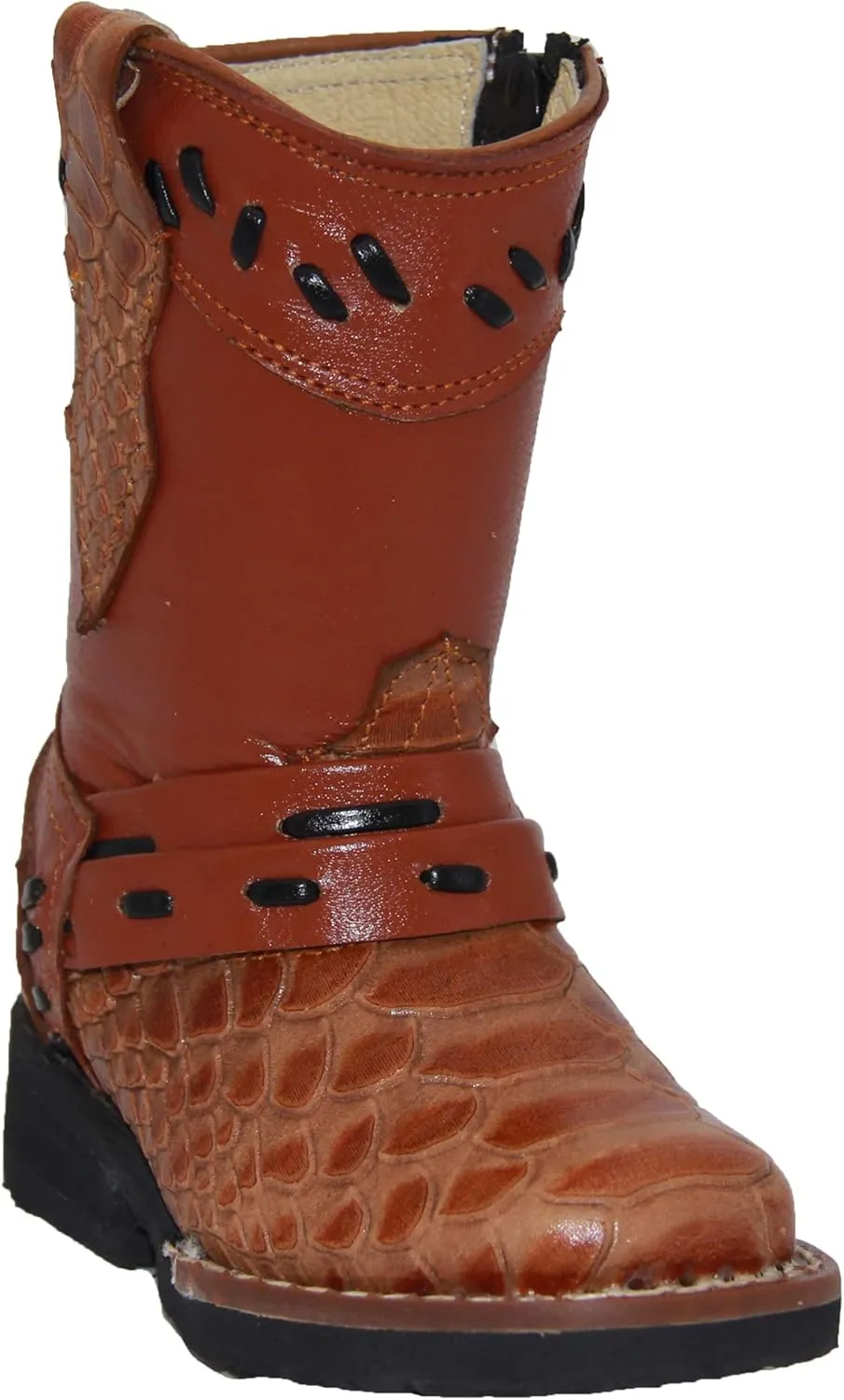 Toddler Infant Cowboy Boot Snake Print Leather Western Boot