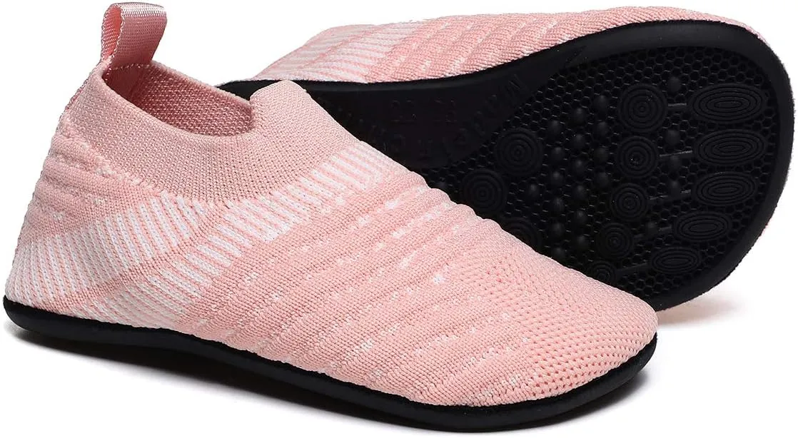 Toddler Kids Indoor House Slippers with Non-Slip Rubber Sole Lightweight First Walkers House Home Shoes for Boys Girls