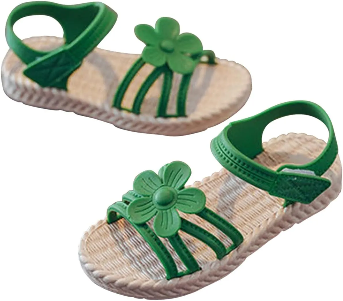 Toddler Kids Infant Girls Soild Flower Princress Shoes Soft Sole Non Slip First Walkers Prewalker Infant Jelly Sandals
