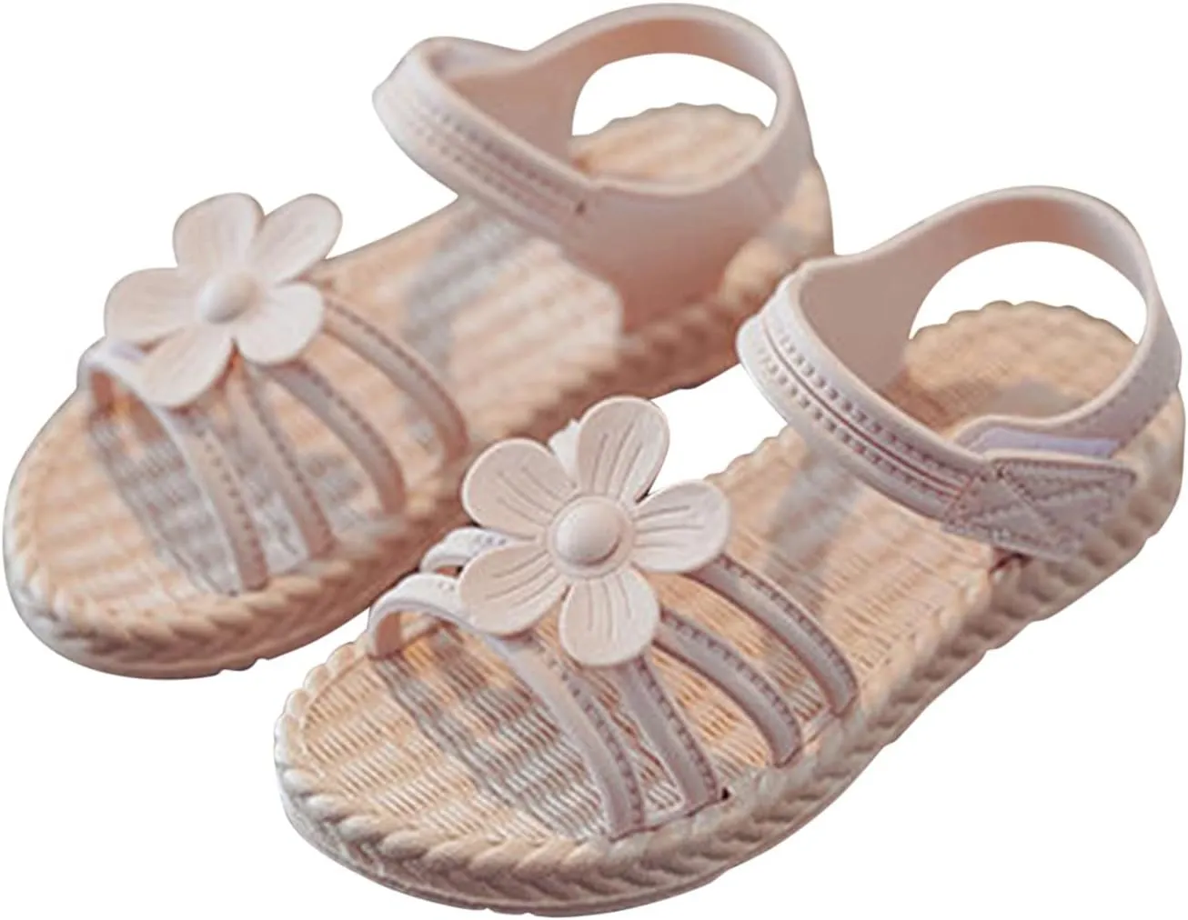 Toddler Kids Infant Girls Soild Flower Princress Shoes Soft Sole Non Slip First Walkers Prewalker Infant Jelly Sandals