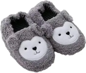 Toddler Slippers Boys GirlsHouse Slippers Indoor Home Shoes with Durable Non-Slip Sole - Warm Slipper Socks for Kids Baby Soft Winter Warm Walking Shoes