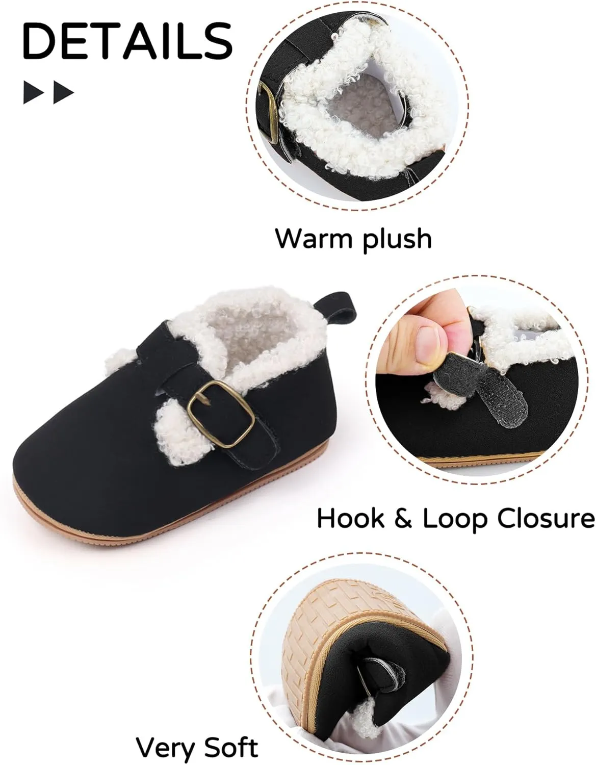 Toddler Slippers Girls Boys Non Slip Fuzzy House Shoes Soft Sole Baby Indoor Socks Walkers Boots