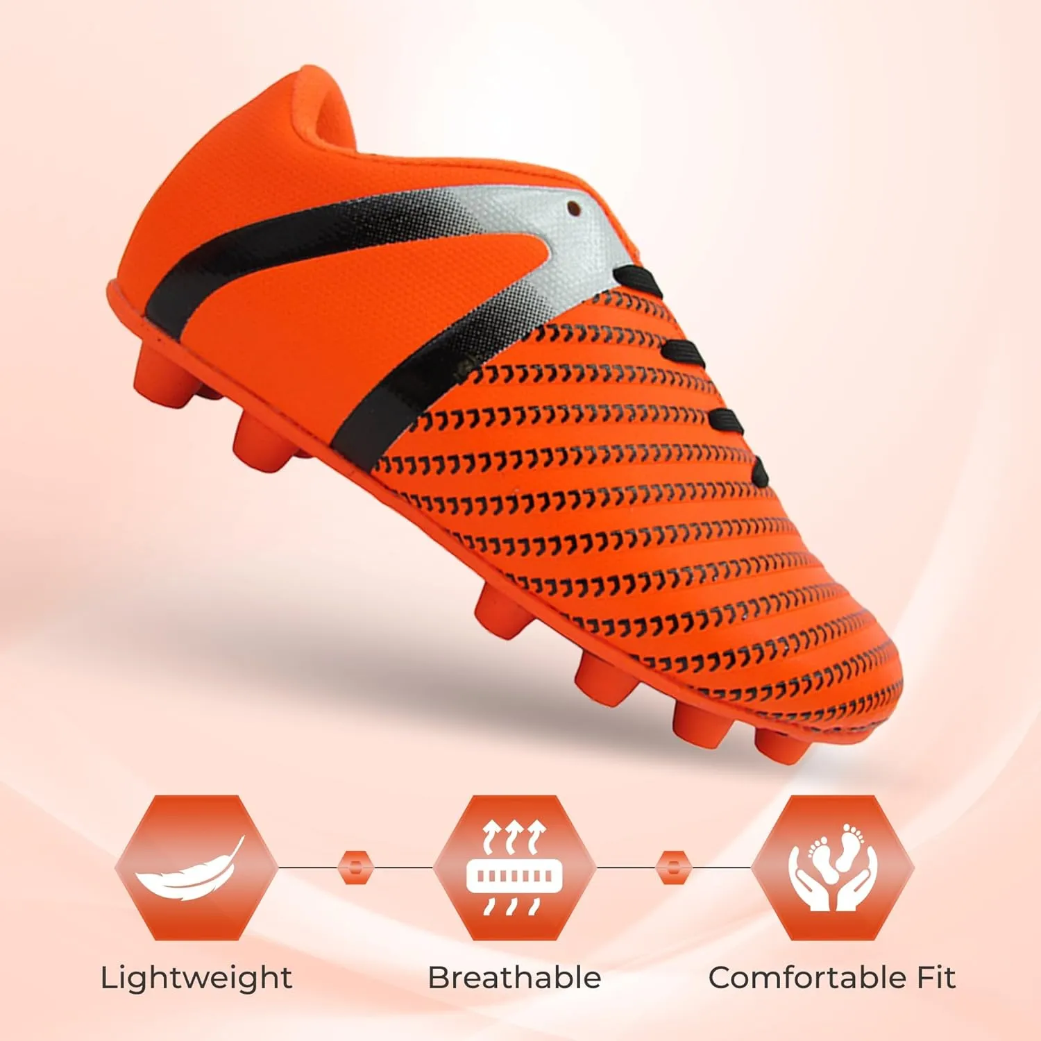 Vizari USA Impact Soccer Cleats for Kids  Youth Firm Ground Football Shoes | Breathable Design for Toddler, Little Kid & Big Kid Players