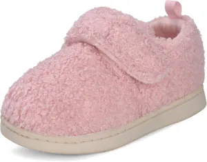 VONMAY Kids Cozy Toddler Fleece Slippers for Boys Girls, Soft & Warm Indoor Shoes with Adjustable Hook & Loop Closure  Perfect for Indoor & Outdoor