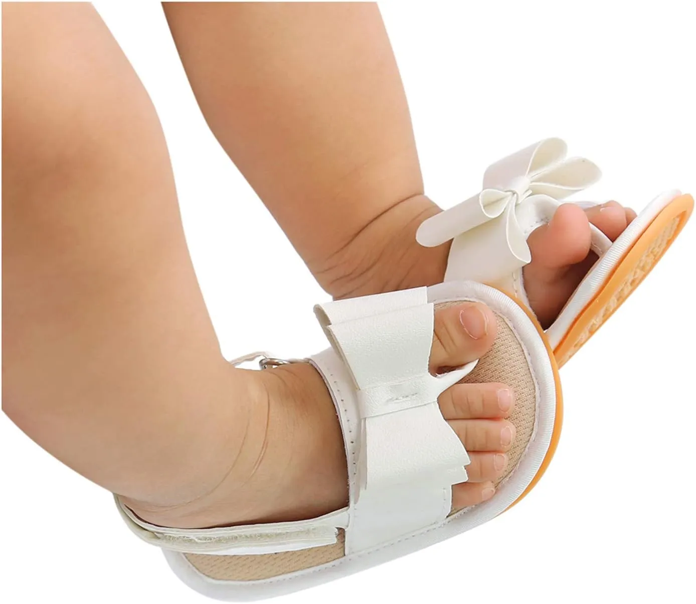 Walking Summer Girls Flat Shoes Boys Sole Rubber Bow Baby Non-Slip Soft Sandals Baby Shoes Toddler Slide Sandals Girls