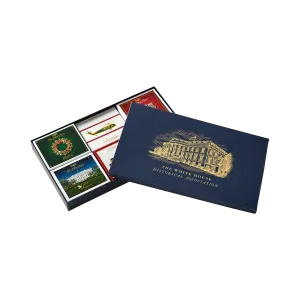 White House Historical Association Ornament Large Storage and Gift Box -  Set of 4 Boxes